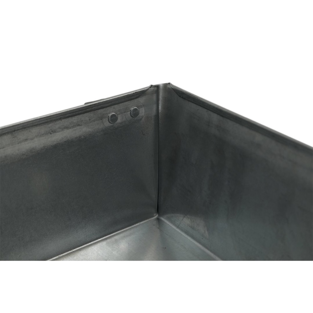 24″ x 24″ x 4” Square Water Heater Drain Pan with 1″ Adapter – Drain Pan USA